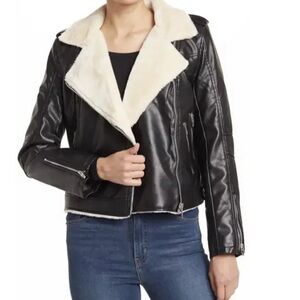 NWT BlankNYC / Faux Sherling Vegan Leather Jacket